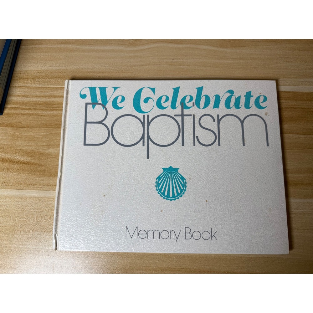 Vintage We Celebrate Baptism Memory Book Photo Album‎ Silver Burdett